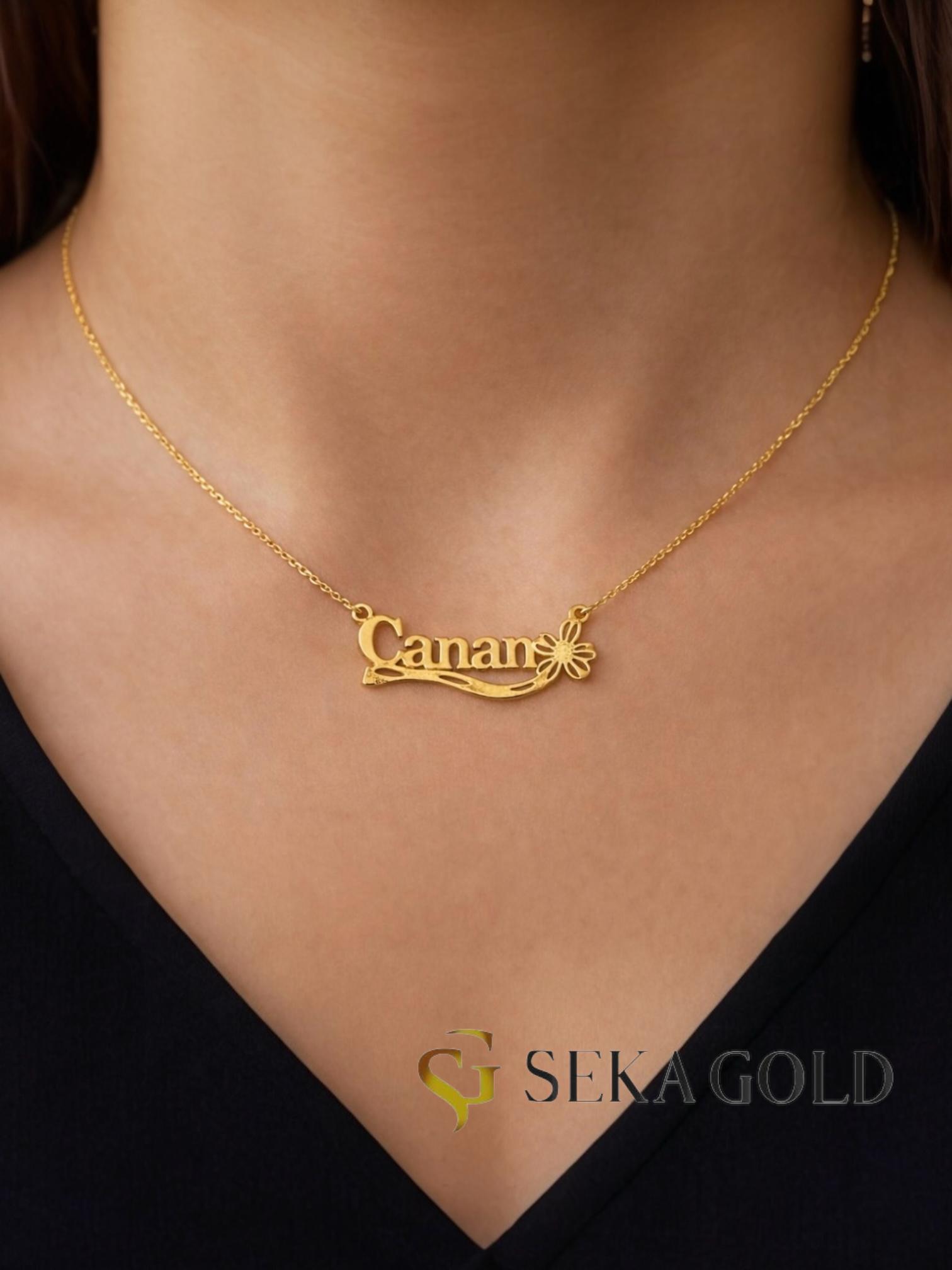 Çiçek Model İsimli Kolye – 925 Ayar Gümüş