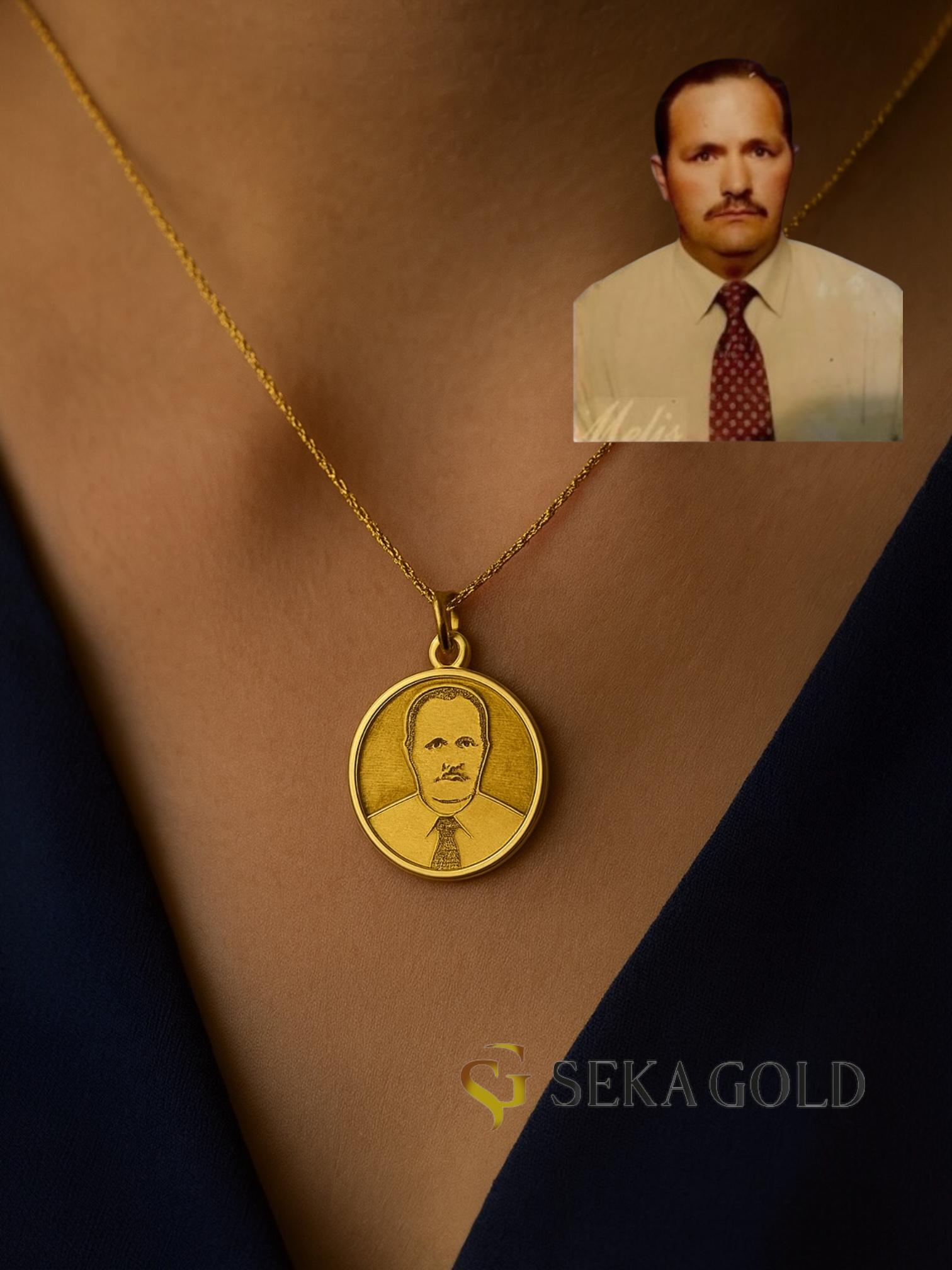 Kişiye Özel Resimli Kolye – 925 Ayar Gümüş